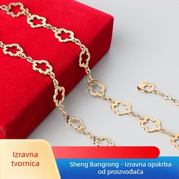 Tvornica direktni struk lanac suknja cvijet ženske svestrane debele sestre dodaci modni metalni tanki remen plus size ukras