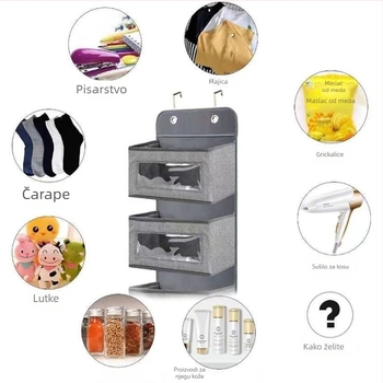 Veleprodaja višenamjenske višenamjenske vrećice za vješanje za stražnja vrata, vrećice za pohranu odjeće i visećih predmeta