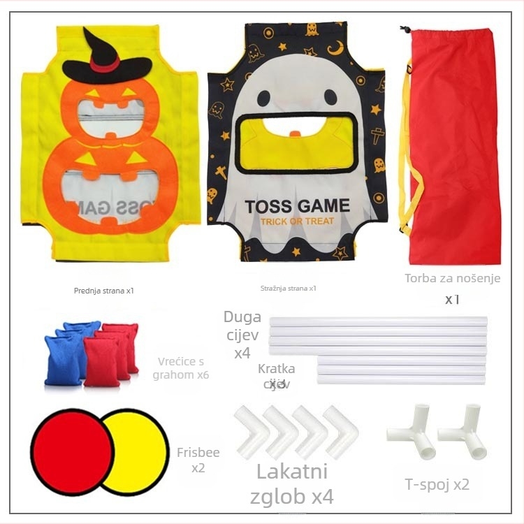 Dječji frizbi, vreća s pijeskom, igra dva u jednom, ploča za senzorni trening, rekviziti za igru, roditelj-dijete, piknik, frizbi meta