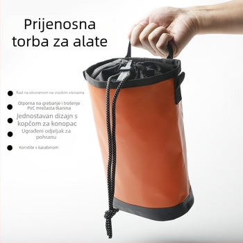 Vodootporna torba za alat, torbu za pohranu užeta za rad u zraku, vrtnu i vrtlarsku torbu za struk, viseću torbu, komplet za održavanje, torbu s vezicom