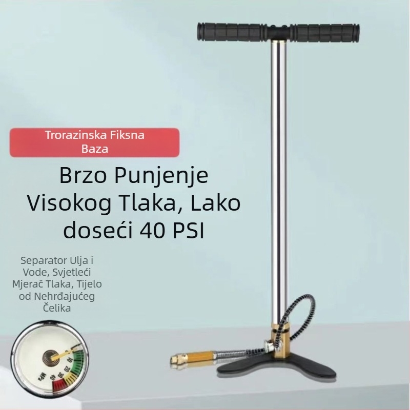 Tvornička visokotlačna pumpa od nehrđajućeg čelika 30MPA Vodeno hlađena ručna zračna pumpa 40MPA