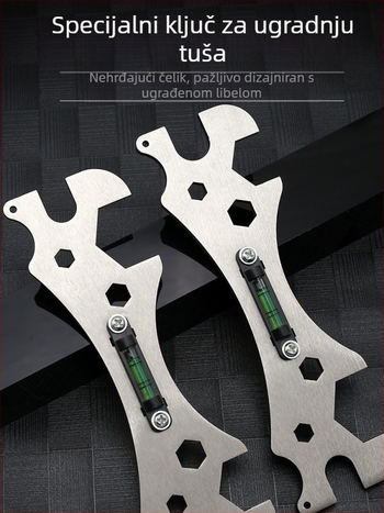 Ugradnja tuša, artefakt, višenamjenski ključ za kupaonicu, miješajući ventil, razina tuša, vodoinstalater, specijalni alati