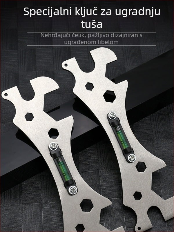 Ugradnja tuša, artefakt, višenamjenski ključ za kupaonicu, miješajući ventil, razina tuša, vodoinstalater, specijalni alati