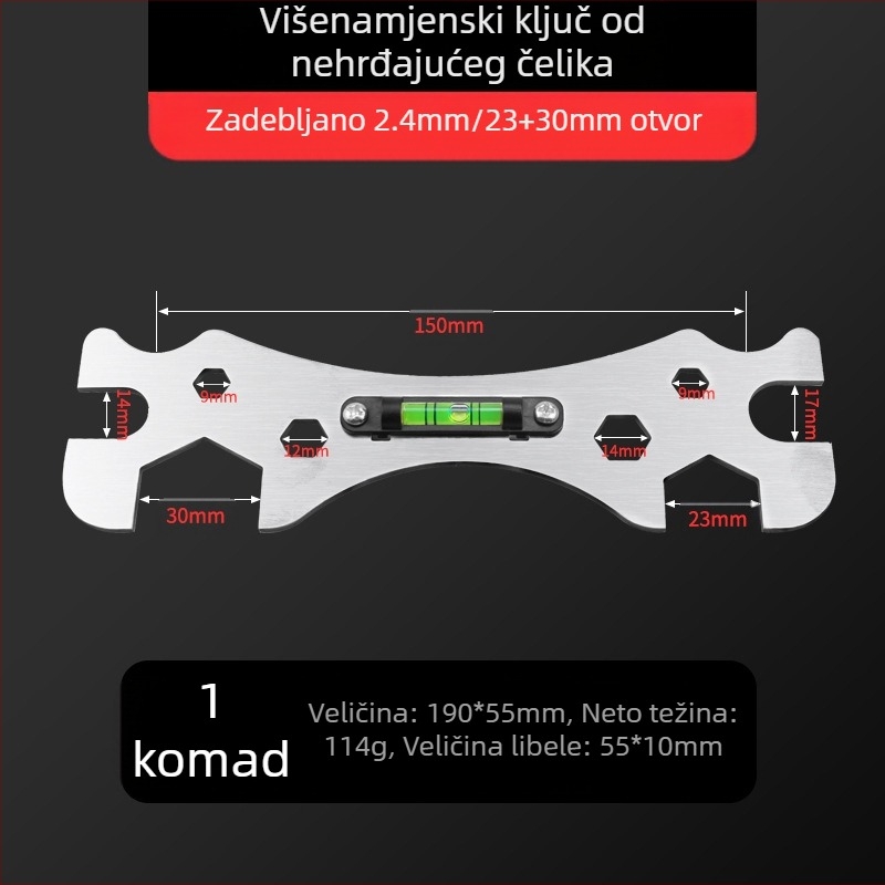 Ugradnja tuša, artefakt, višenamjenski ključ za kupaonicu, miješajući ventil, razina tuša, vodoinstalater, specijalni alati