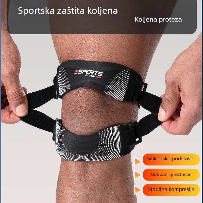 Sportski kompresijski zglob za patelu, traka za trčanje na otvorenom, za fitness i košarku, zaštitna navlaka za koljena za muškarce, apsorpcija udaraca, prozračna zaštitna navlaka za žene