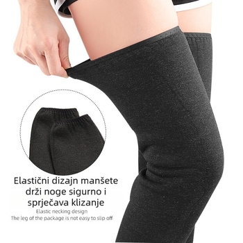 Jesenski i zimski štitnici za koljena s potpunom flis podstavom, imitacija ovčjeg baršuna, dvostruko zadebljani, topli štitnici za noge, štitnici za koljena s patentnim zatvaračem