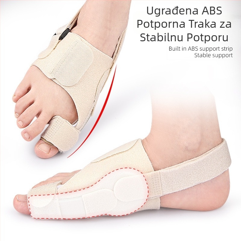 Pojas za fiksiranje prstiju, valgus palca, izbočenje kostiju velikog stopala, preklapajući separator prstiju, štitnik za stopala s podesivom napetosti za dan i noć