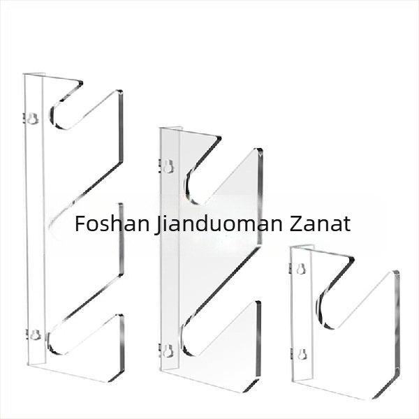 1 par akrilnih stalka za skateboard, zidni horizontalni stalak za skuter, zidni stalak za longboard