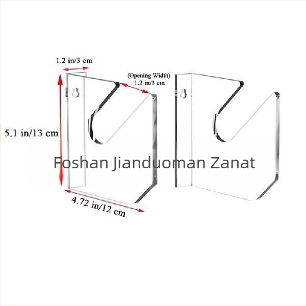 1 par akrilnih stalka za skateboard, zidni horizontalni stalak za skuter, zidni stalak za longboard