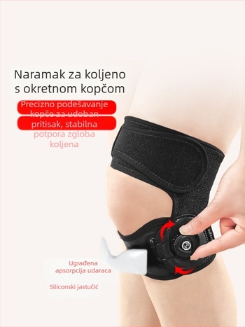 Silikonski pojas za stabilizaciju patele, sportski štitnik za koljena za muškarce, pojas za zaštitu koljena, preskakanje užeta za trčanje, ozljede za žene, posebna udobna zaštita