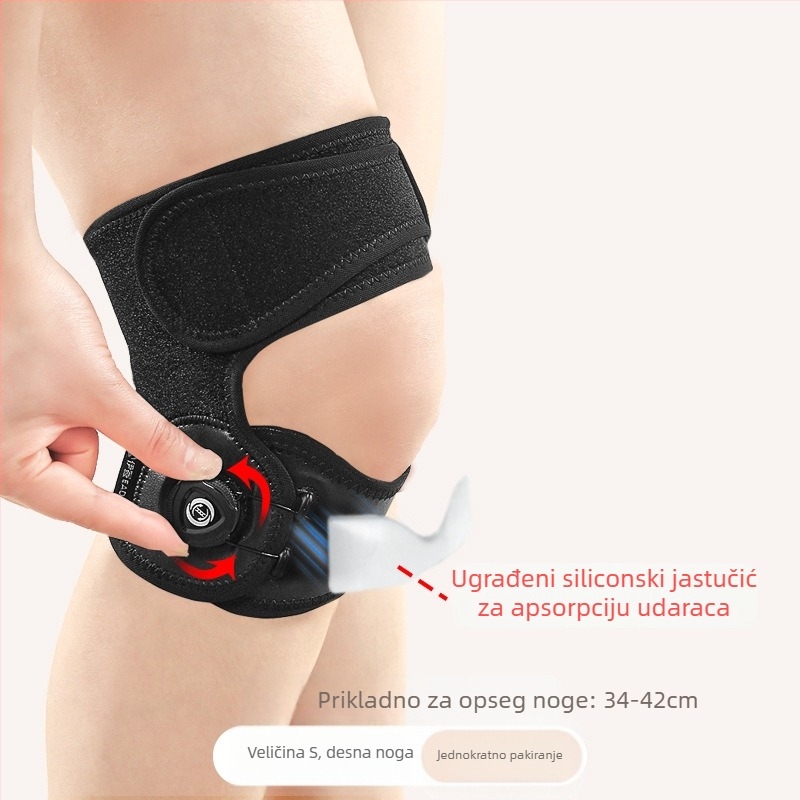 Silikonski pojas za stabilizaciju patele, sportski štitnik za koljena za muškarce, pojas za zaštitu koljena, preskakanje užeta za trčanje, ozljede za žene, posebna udobna zaštita