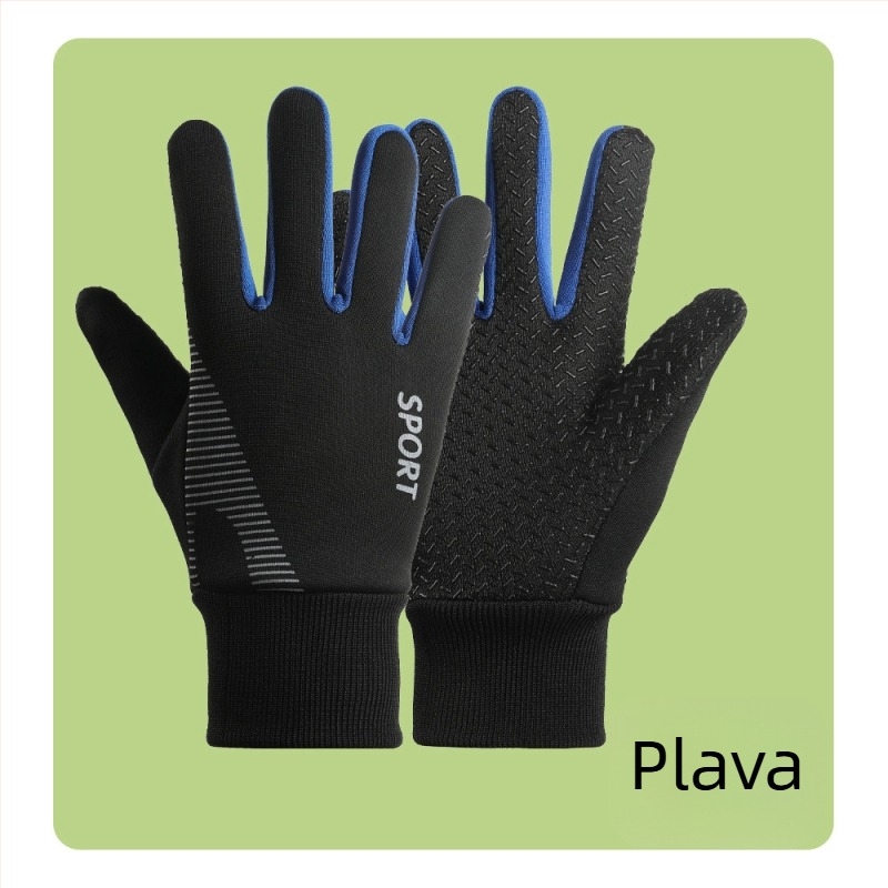 Dječje rukavice za dječake, biciklističke, vjetrootporne, skijaške, za igranje na snijegu, vodootporne, s flis podstavom, neklizajuće, zimske, dječje biciklističke tople rukavice