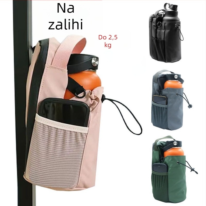 Prekogranična zaliha Set magnetskih sportskih boca za vodu za fitness, set čaša za vodu velikog kapaciteta za teretanu, prijenosna sportska torba za crossbody