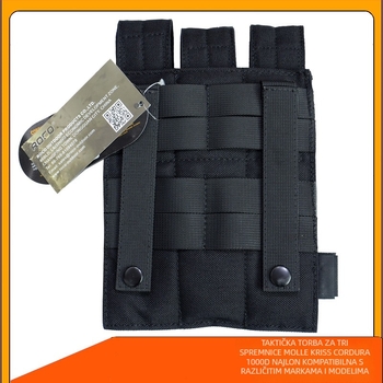 Taktička trostruka torba mp5 Dagger Taktički prsluk Molle Vice Bag arp9 Set za brzo povlačenje