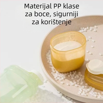 Prijenosna kutija za doziranje mlijeka u prahu za upotrebu u pokretu, posuda za obrok s jednim odjeljkom za pohranu rižinih žitarica za bebe