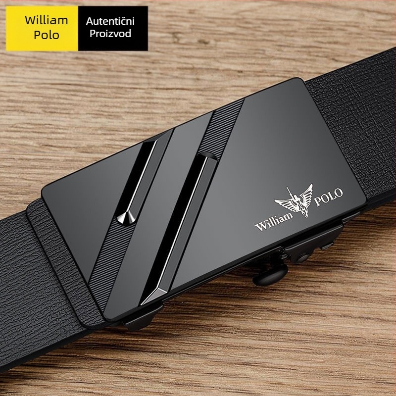 Paul Belt Muški luksuzni remen od čiste kravlje kože Guangzhou Poslovni automatski kopčani jednostavni muški remen