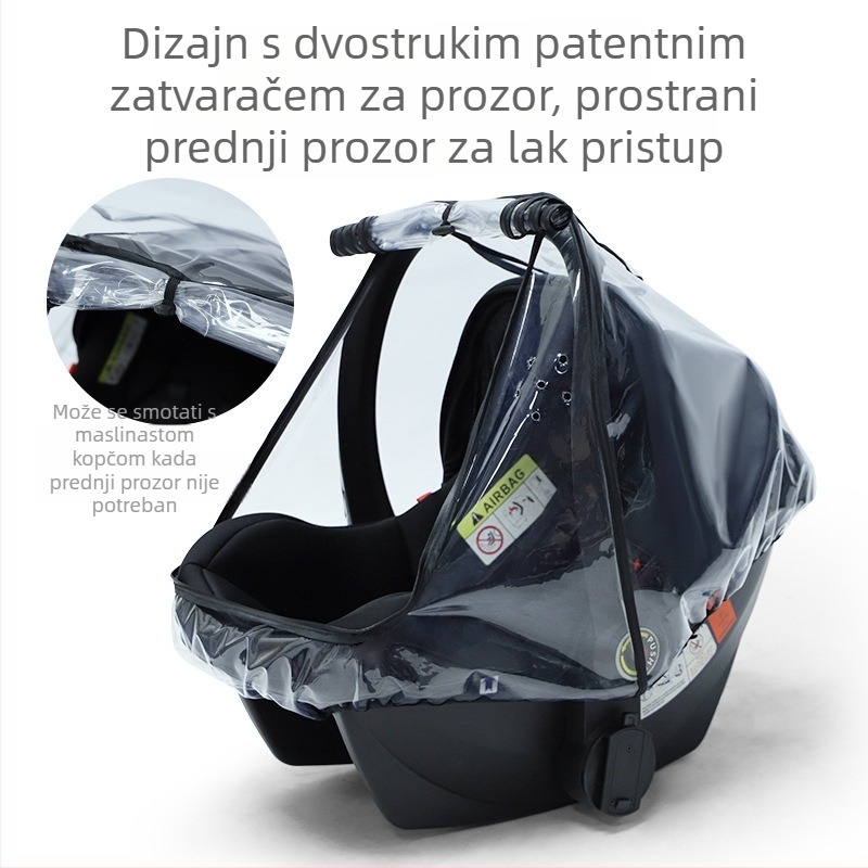 Izravna opskrba tvornicom EVA dječja sigurnosna košara za bebe, navlaka za kišu, dječja sjedalica, navlaka za prašinu, dječja kolica, PVC vjetrobran