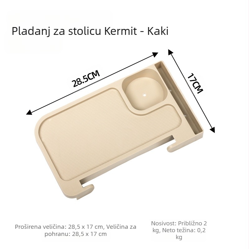 Bočni pladanj za pohranu Kermit stolice, pladanj za naslonjač, pribor za kampiranje, vanjski pribor, sklopivi univerzalni držač za čaše