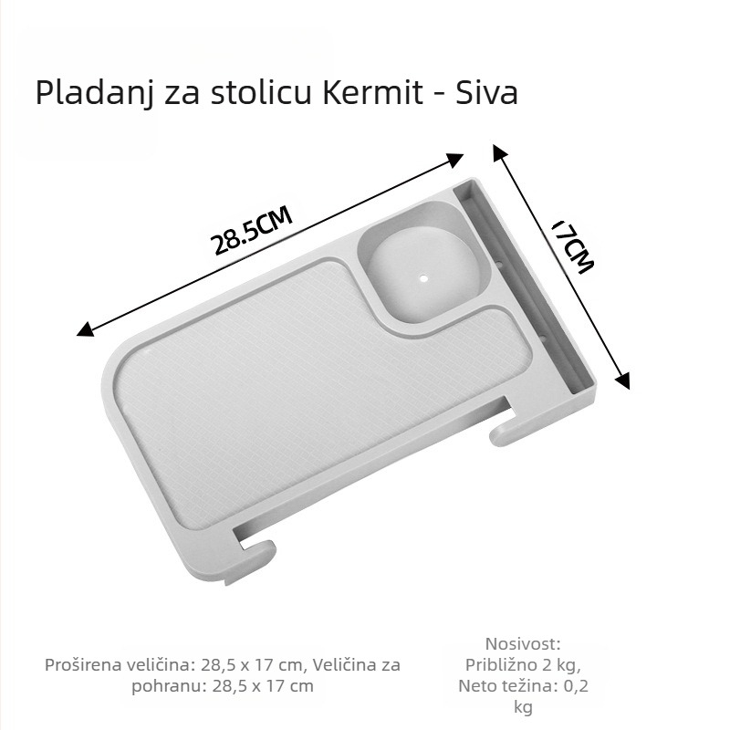 Bočni pladanj za pohranu Kermit stolice, pladanj za naslonjač, pribor za kampiranje, vanjski pribor, sklopivi univerzalni držač za čaše