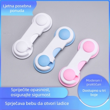 Sigurnosna brava za djecu, podesiva, duga brava, kitova brava, kratka brava, duga brava, zaštita dječjeg ormara, brava za ladicu