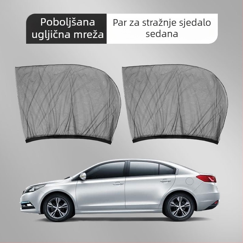 Mreža protiv komaraca za automobil, zavjesa za automobil, suncobran za prozor automobila, ljetna krema za sunčanje protiv komaraca, ventilacija i toplinska izolacija