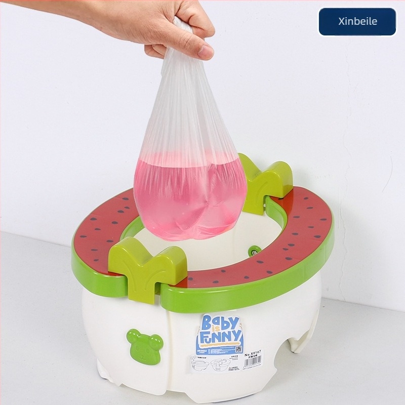 Xinbeile dječji prijenosni sklopivi WC za automobil, hitne slučajeve, ženski dječji WC, putni pisoar