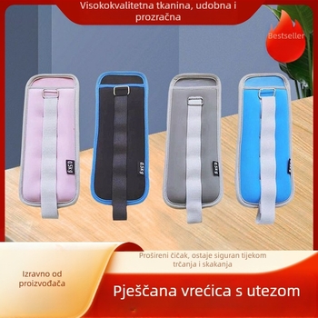 Utezi za noge s pijeskom za fitness, podesivi za kućnu upotrebu, pogodni za trčanje, trening, ples, boks, lagani za muškarce, žene i djecu