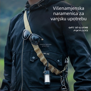 Višenamjenski viseći remen za kampiranje na otvorenom, podesivi dugi pojas za ruksak preko tijela, viseći remen za baldahin