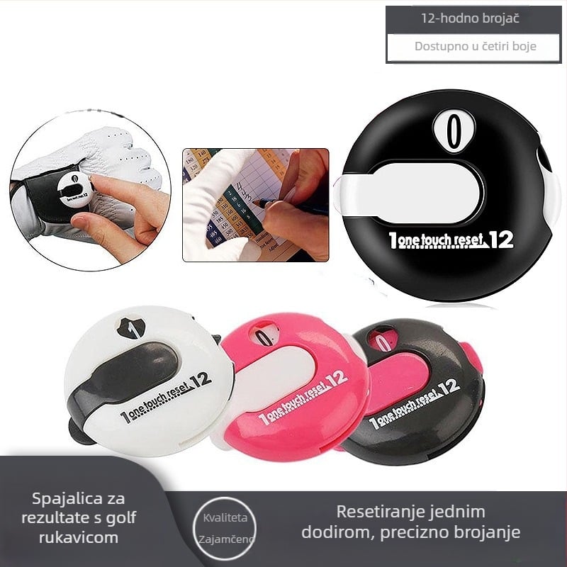 Novi uređaj za bodovanje golf kape, kopča za rukavice, okrugli uređaj za brojanje štapova, pribor za golf, može se izmjeriti 12 štapova