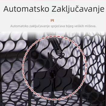 Proizvođačeva unutarnja štakorska klopka, osjetljivi metalni željezni kavez za mišolovku za kućnu upotrebu, vrlo učinkovit u istrebljenju štakora