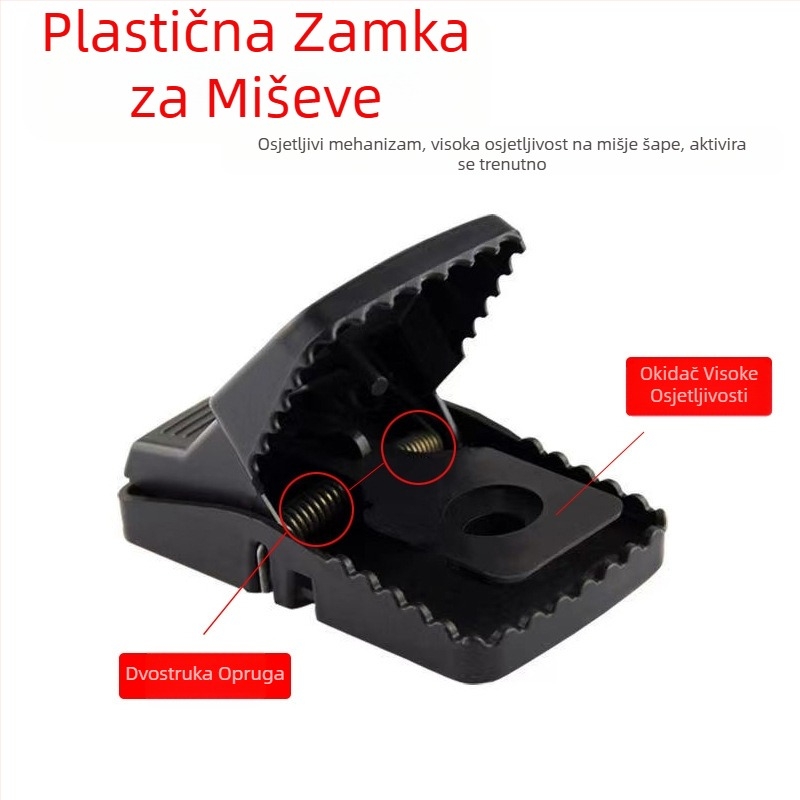 Proizvođačeva unutarnja štakorska klopka, osjetljivi metalni željezni kavez za mišolovku za kućnu upotrebu, vrlo učinkovit u istrebljenju štakora