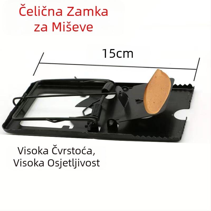 Proizvođačeva unutarnja štakorska klopka, osjetljivi metalni željezni kavez za mišolovku za kućnu upotrebu, vrlo učinkovit u istrebljenju štakora