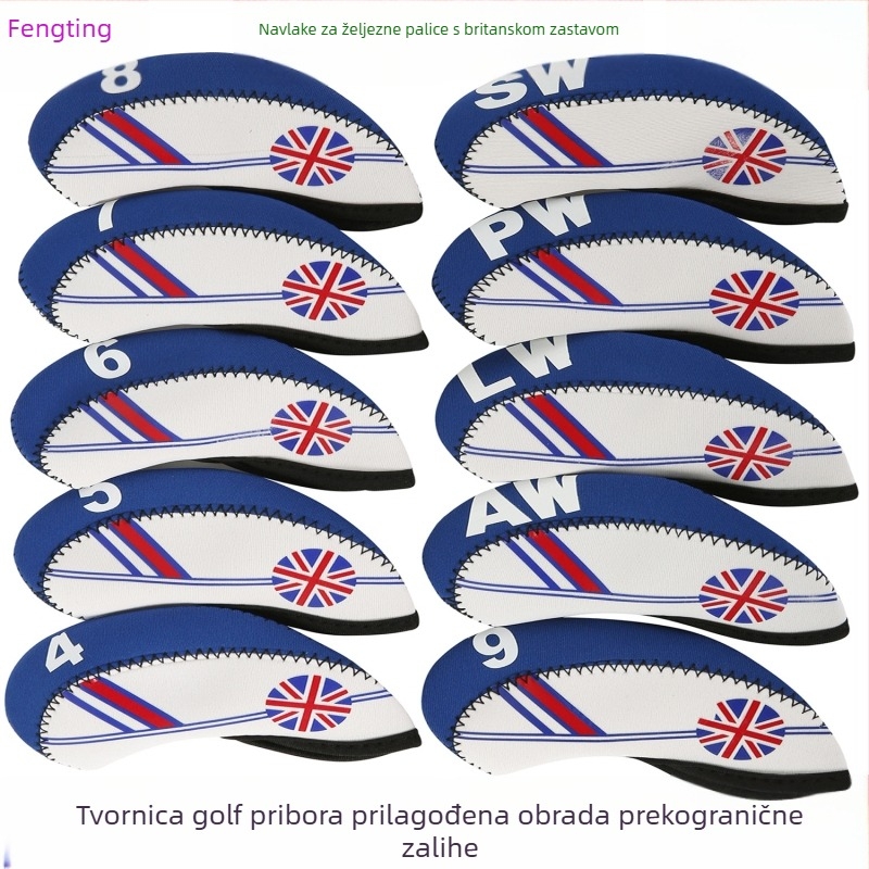 digitalni set poklopaca za palicu, pokrivalo za glavu za golf, pribor za vježbanje, željezni poklopac za palicu, nacionalna zastava, poklopac za palicu za golf