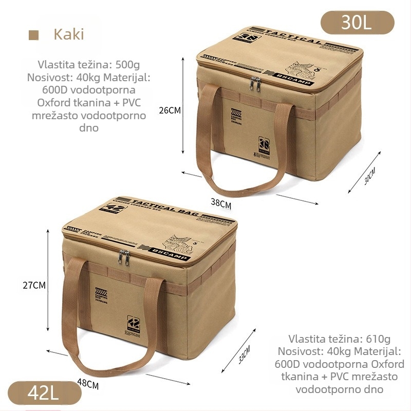 [Super veliki kapacitet] Vanjska taktička torba za pohranu, torba za alat, torba za kampiranje, planinarenje, putovanja, kampiranje, vanjska torba