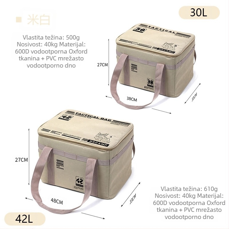 [Super veliki kapacitet] Vanjska taktička torba za pohranu, torba za alat, torba za kampiranje, planinarenje, putovanja, kampiranje, vanjska torba
