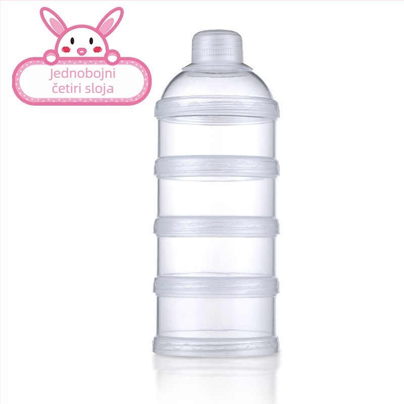 Kutija za mlijeko u prahu za novorođenče, PP prah prehrambene kvalitete, višenamjenska kutija za pohranu mlijeka u prahu velikog kapaciteta, prijenosna, izlazna, zatvorena