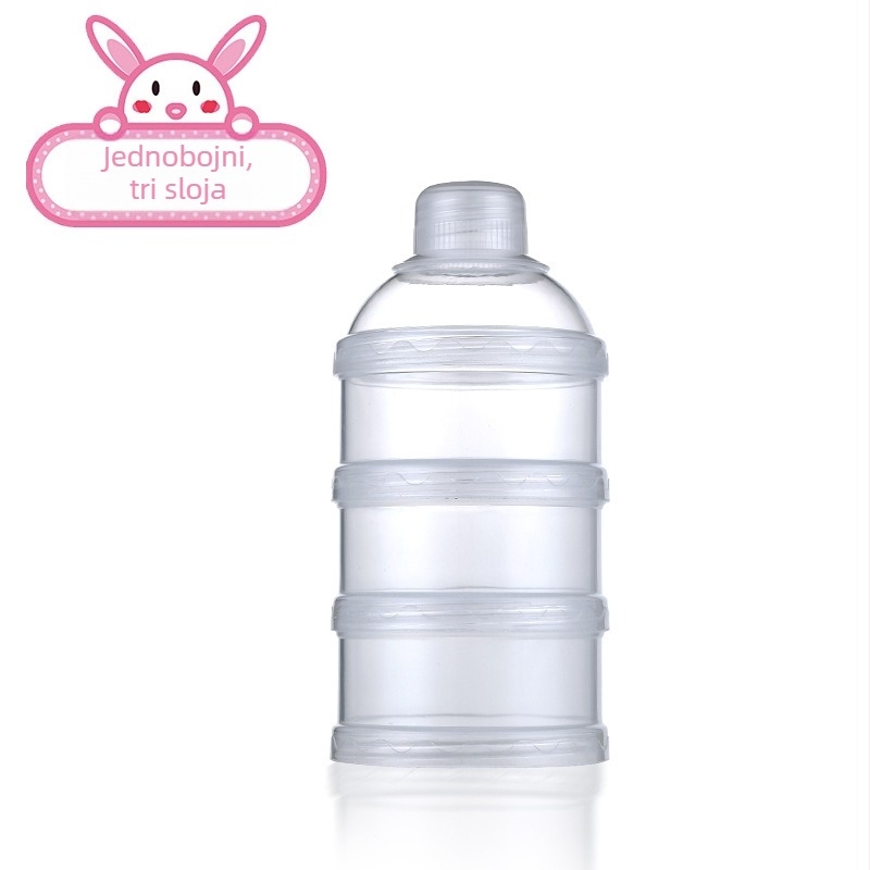 Kutija za mlijeko u prahu za novorođenče, PP prah prehrambene kvalitete, višenamjenska kutija za pohranu mlijeka u prahu velikog kapaciteta, prijenosna, izlazna, zatvorena