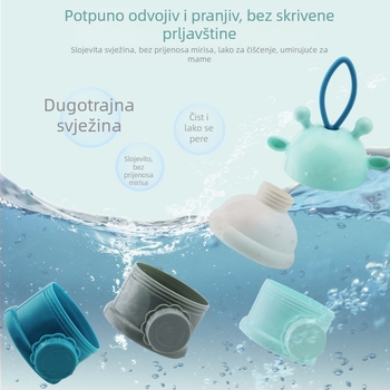 Tvornica izravno iz tvornice, kutija za mlijeko u prahu za bebe, neovisno slojevito mlijeko u prahu, prijenosna troslojna kutija za mlijeko u prahu, kutija za užinu