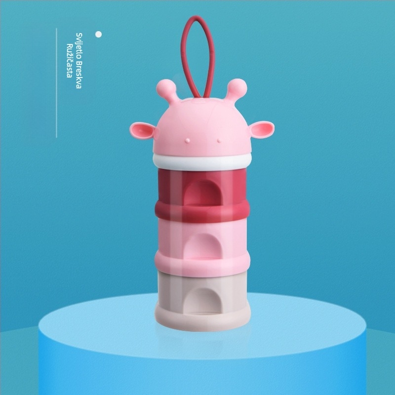 Tvornica izravno iz tvornice, kutija za mlijeko u prahu za bebe, neovisno slojevito mlijeko u prahu, prijenosna troslojna kutija za mlijeko u prahu, kutija za užinu