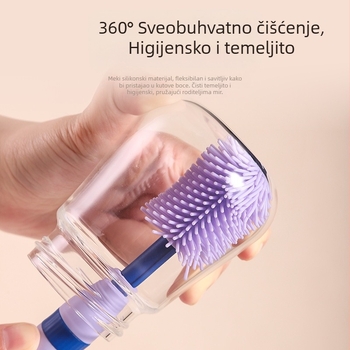 Silikonska prijenosna kutija za pohranu četkica za bočice za bebe, putno odijelo za držač za odvod četkica za dude za bebe