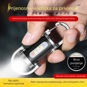 mini džep s kukom za ključeve, svjetiljka za vanjsku upotrebu, jarko svjetlo, poli-poplavna LED svjetiljka