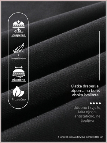 Crne mikro-zupčaste hlače za žene, jesen 2025., elastične hlače za mršavljenje, visokog struka, uske hlače s konjskim kopitima, duljine do poda, ležerne hlače za žene