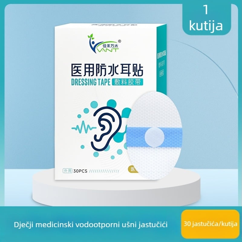 Medicinski vodootporni flasteri za uši za djecu, plivanje, kupanje novorođenčadi, odrasle, rupa za srednje uho, zaštita od vode, štitnici za uši