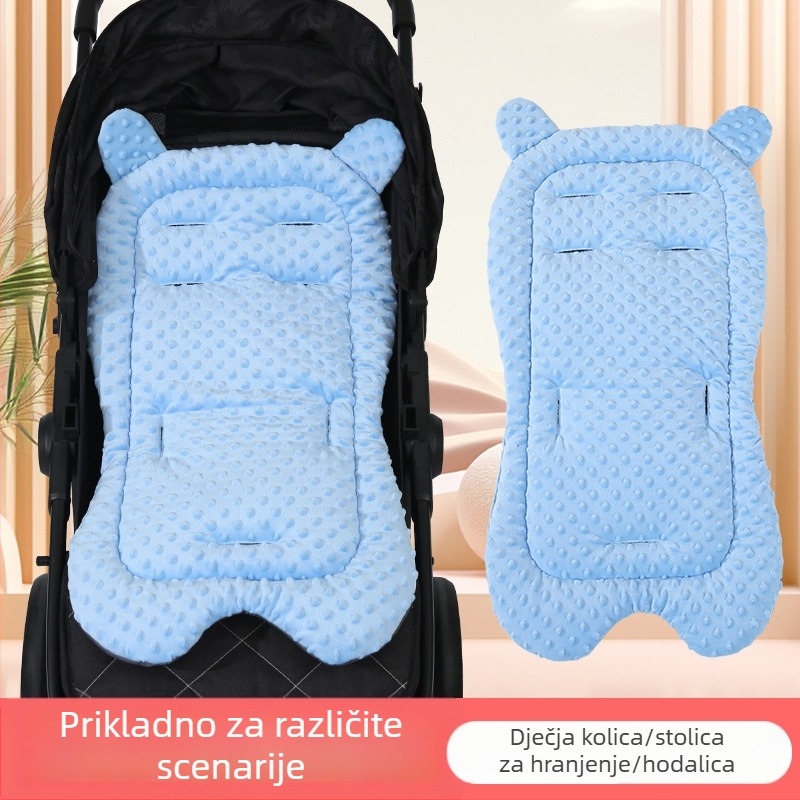 Jastuk za auto za bebe, pamučni jastuk, jastuk za bebe za jesen i zimu, jastuk za hodanje, artefakt za bebe za sva godišnja doba, univerzalni jastuk za zaštitu grebena, prostirka za ležanje
