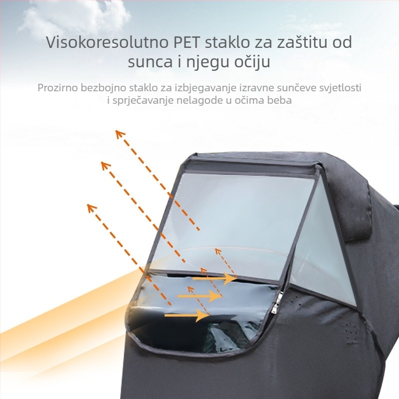 Navlaka za dječja kolica otporna na vjetar univerzalna zaštitna kabanica za dječja kolica kišobran za automobil za kolica zimska kiša otporna na vjetar