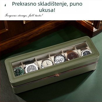 Kutija za satove Nova Hardware Edge kutija za pohranu šesteroznamenkastih satova, kutija za kolekciju vrhunskih satova, kutija za kućno prikazivanje satova