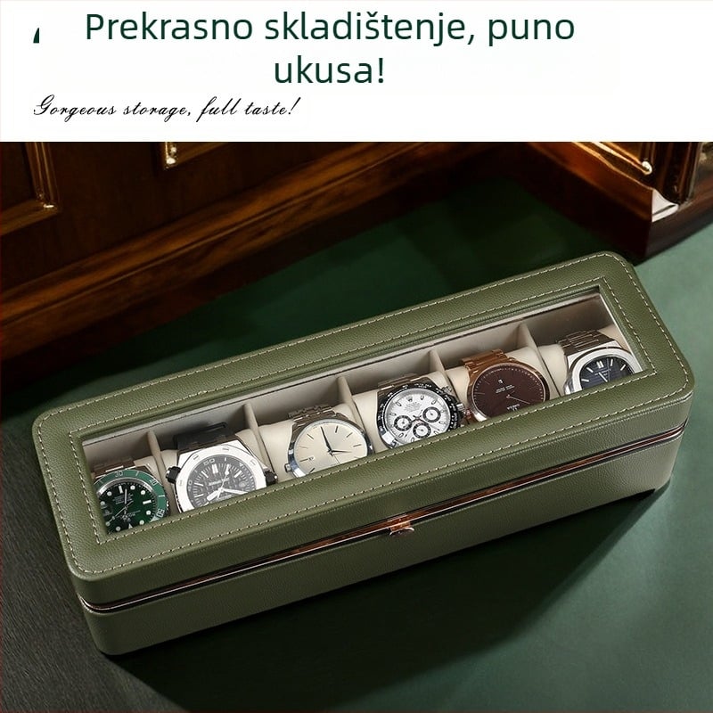 Kutija za satove Nova Hardware Edge kutija za pohranu šesteroznamenkastih satova, kutija za kolekciju vrhunskih satova, kutija za kućno prikazivanje satova
