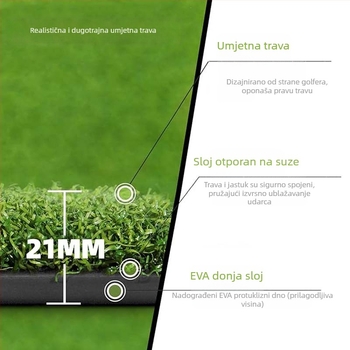 Izravna opskrba tvornice preko granice vruća prostirka za golf na otvorenom, prostirka za golf, prostirka za golf