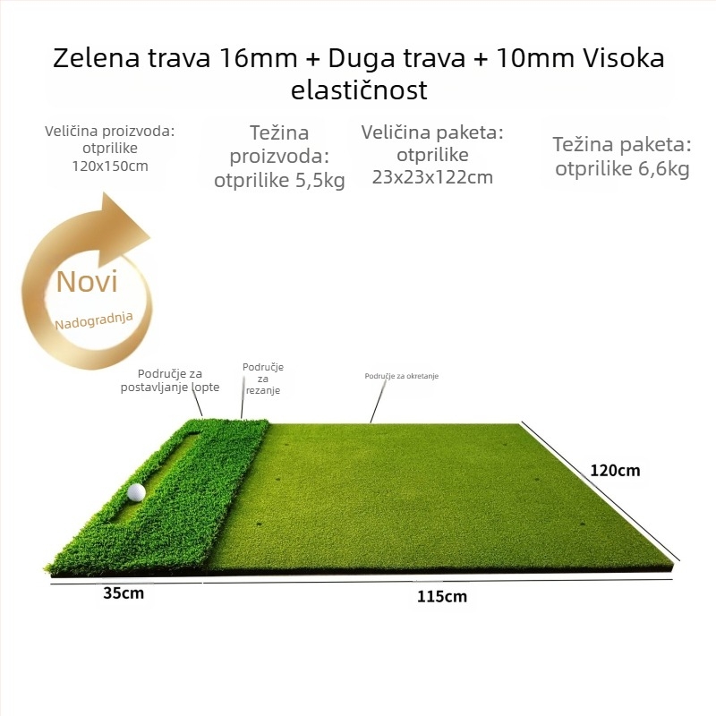 Izravna opskrba tvornice preko granice vruća prostirka za golf na otvorenom, prostirka za golf, prostirka za golf