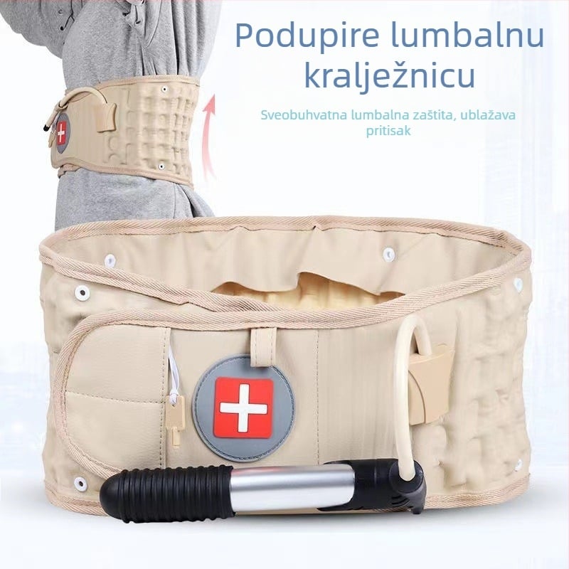 Napuhani pojas, izbočine lumbalnih diskova za muškarce i žene, korekcija lumbalnog dijela tijela, trakcija za bolne lumbalne mišiće, kućna kondicija